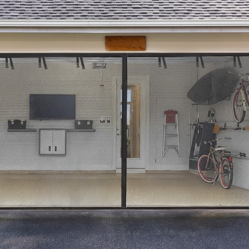 Elegant garage screen door - garage,