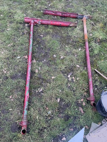 Vintage cast iron down - iron, pipes