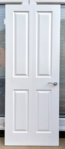 White internal door woodgrain - white,