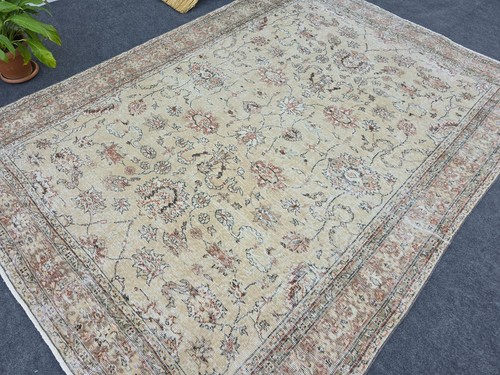 Vintage wool oushak - 9',