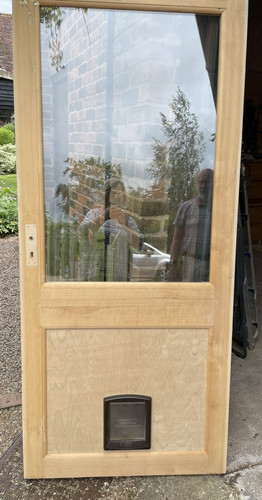 External wooden door - wooden, half