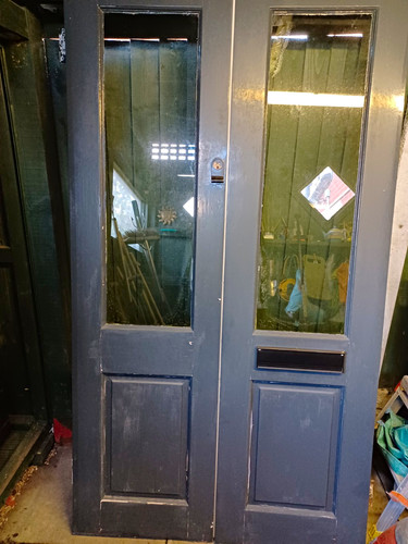Pair wooden rebated porch - pair,