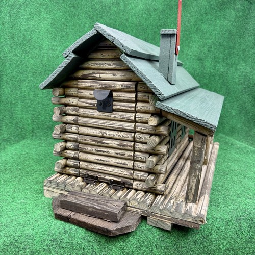 Log cabin mailbox porch - log,