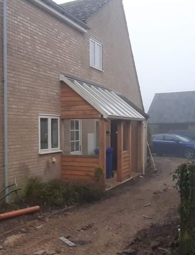 Solid oak porch - /lean-to, units
