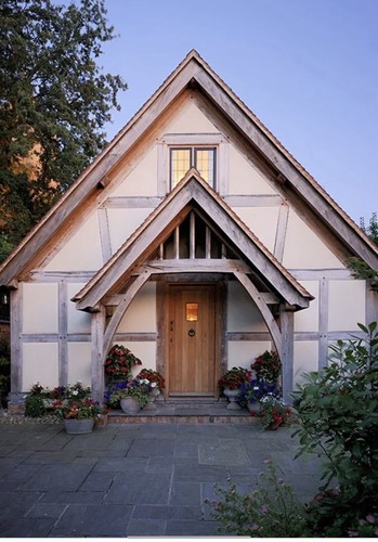 Solid green oak porch - green,