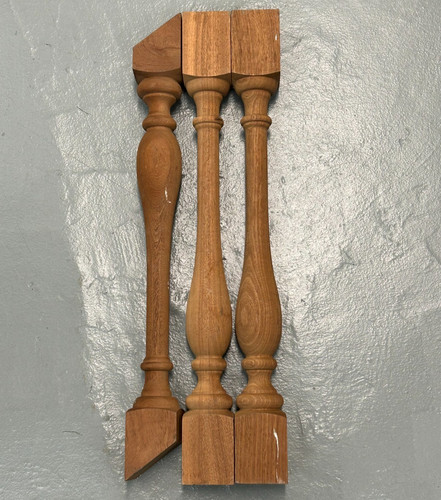 Mahogany wood balusters - mahogany,