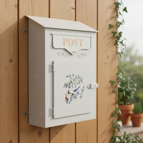 Vintage metal mailbox - metal,