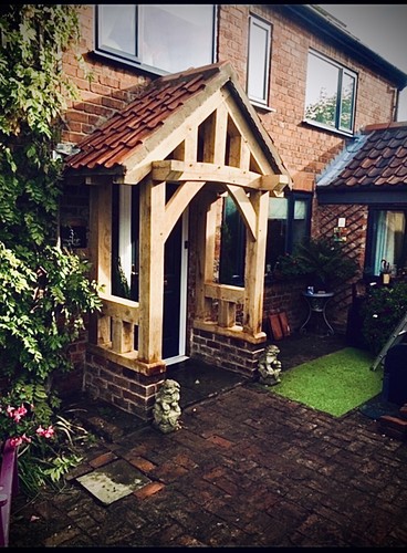 Green oak porch