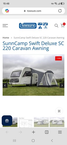 Sunncamp swift 220 deluxe - , grey