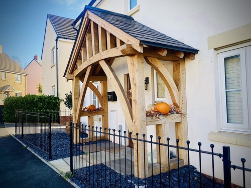 Solid oak porch - oak,