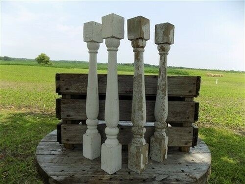 White wood balusters - wood,