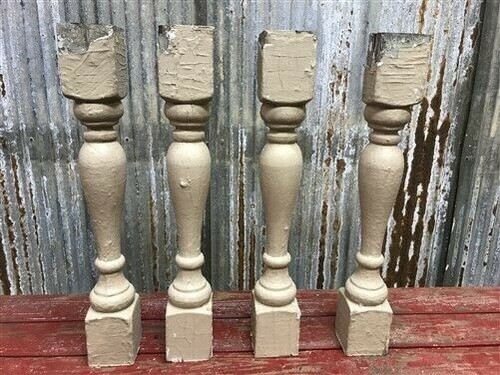 Rustic tan wood - wood, balusters