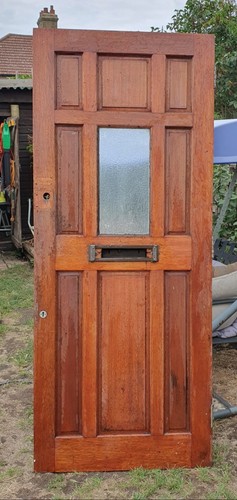 Hardwood front door - front,