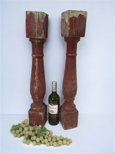 Antique wood balusters - antique,