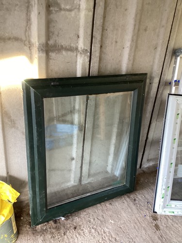 Green white upvc - green, on